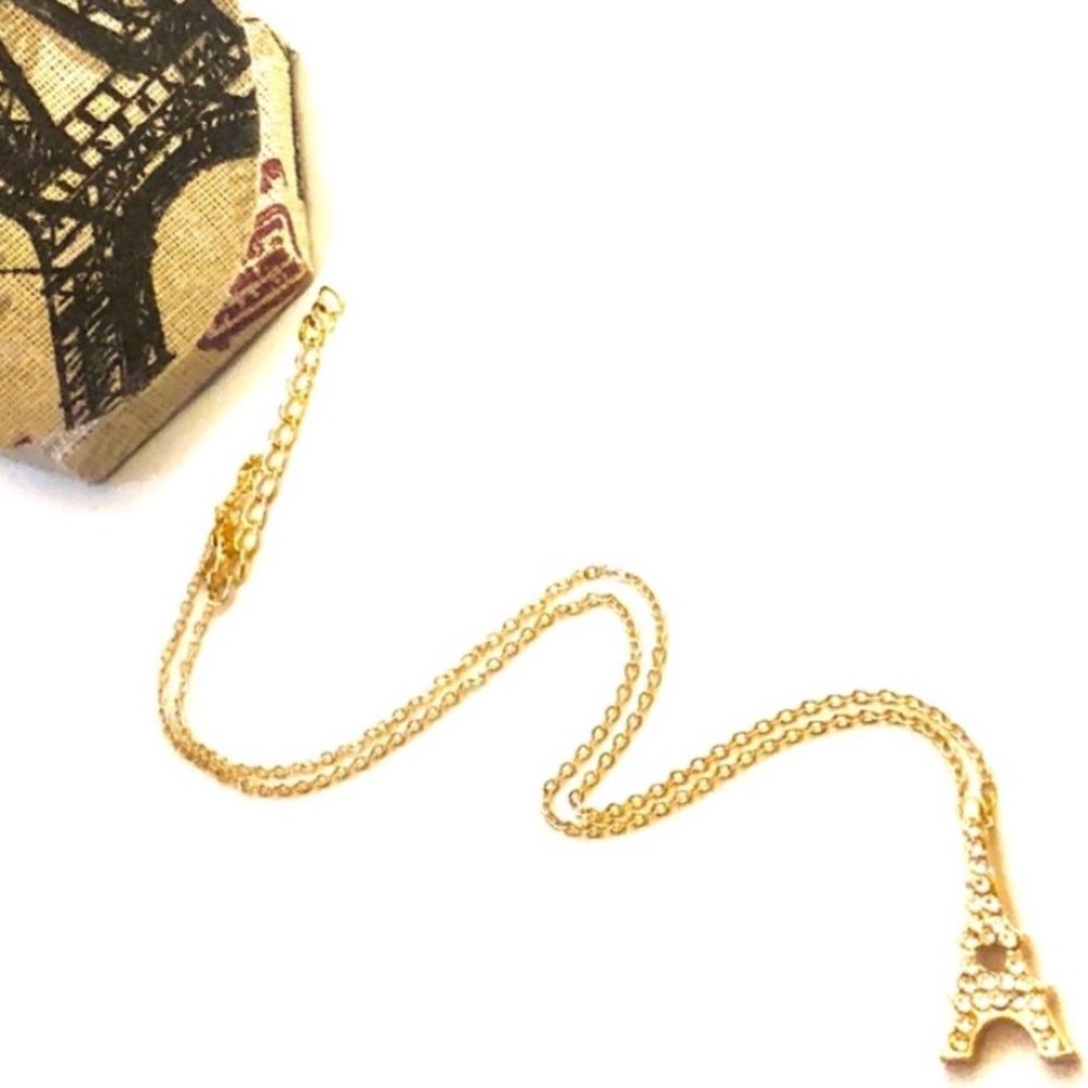 PARIS 💞 Dainty Gold Pendent Neck